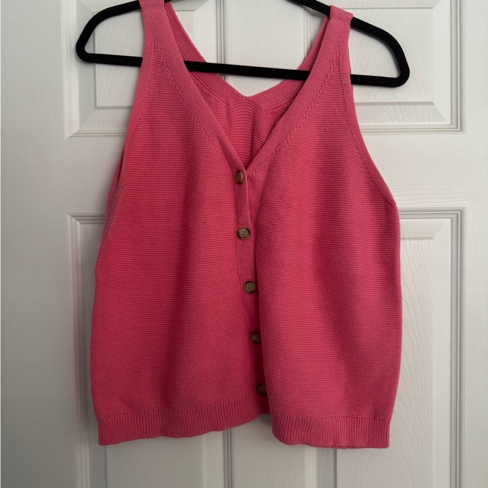 LOFT Button Sweater Tank